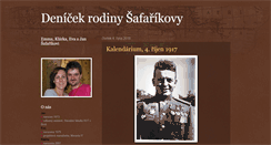 Desktop Screenshot of blog.safarikovi.org
